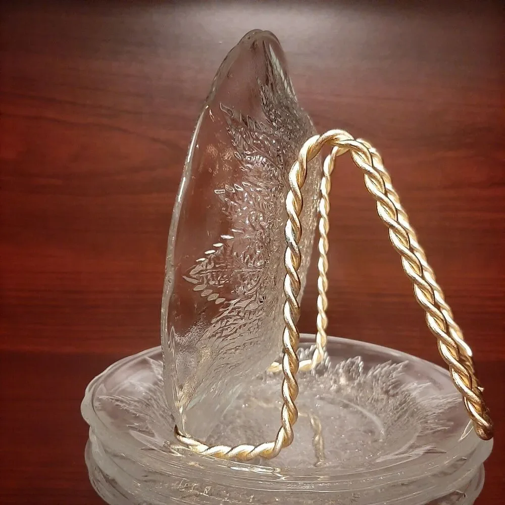 Vintage Kig Indonesia Set of 4 Pressed Glass 6
